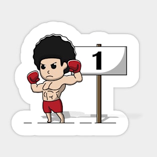 boxer number one Sticker